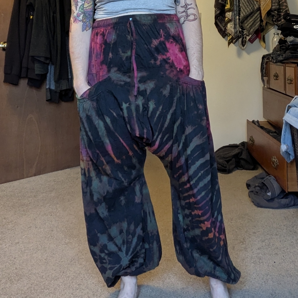 Tie-Dye Harem Pants